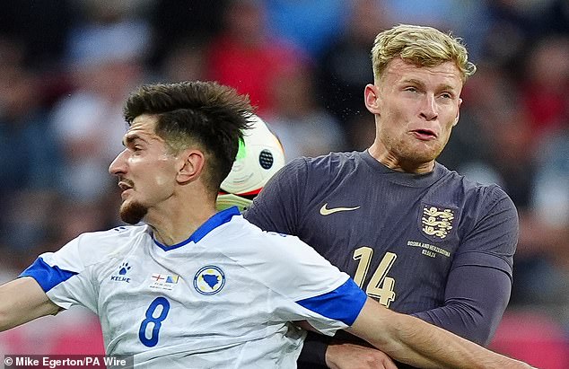 Branthwaite impressed for Everton and earned his first England cap earlier this month