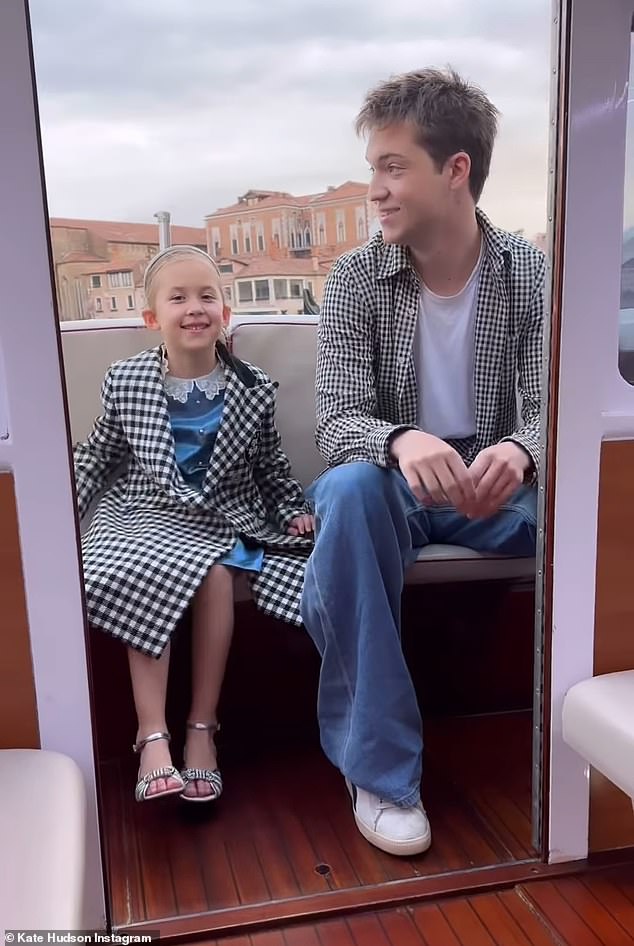 The actress posted to Instagram a montage of clips showing Ryder and Rani enjoying a boat ride in Venice and celebrating her fiancé Danny Fujikawa's birthday.