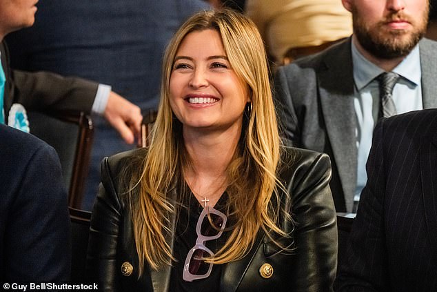 Neighbors star Holly Valance (pictured earlier this month as a Farage supporter) will host the Trump fundraiser in London tonight