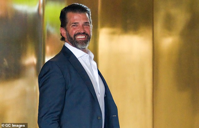 Donald Trump Jr.  leaves Trump Tower on May 29, 2024 in New York City