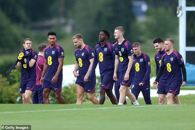 The Three Lions are busy preparing for their tournament opener against Serbia on Sunday