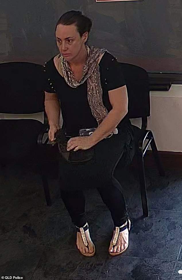 Mrs McGain (pictured) left the property in Woodwark without her personal belongings, including her phone or her bank car