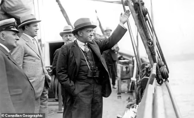 Sir Earnest Shackleton (pictured) died four months during a search expedition while anchored on South Georgia Island in the South Atlantic Ocean