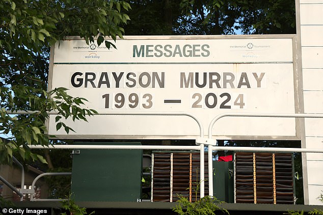 Last week, the Memorial Tournament paid tribute by putting Murray's name on the board