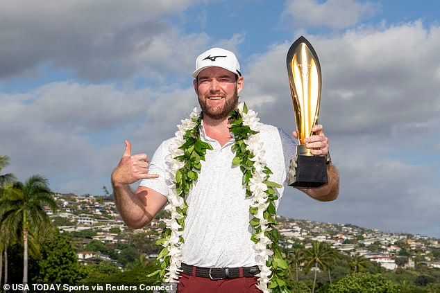 Murray, who died aged 30, is celebrating after winning the Sony Open in Hawaii earlier this year