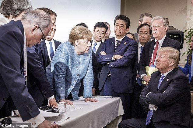 Donald Trump's shadow will hang over the G7 - above which the former president faces world leaders at the 2018 G7 meeting in Canada