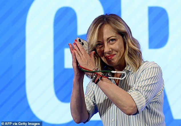 Italian Prime Minister and leader of the far-right Brothers of Italy (Fratelli D'Italia - FDI) party Giorgia Melonij will receive world leaders in her home country