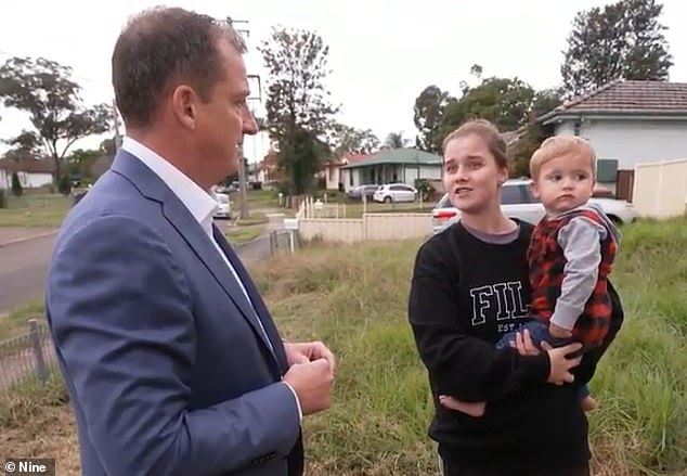 Talia (right), who lives with her young family just a few hundred meters from the mansion, was concerned that it would take a fatal explosion before action could be taken