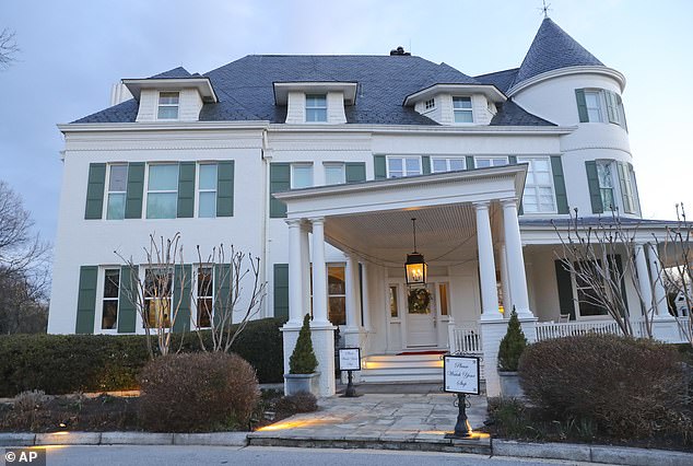 The official residence of the Vice President of the United States on the grounds of the US Naval Observatory in Washington.