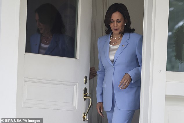 US Vice President Kamala Harris at the Vice President's Residence