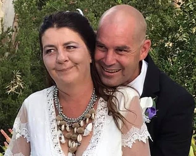 Crown prosecutor Matthew LeGrand said Mrs Compton (pictured with Mr Compton) had suffered ongoing pain from the loss of her husband and it had also affected the lives of her family