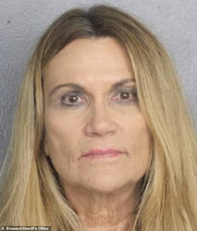 Morin, 28, was arrested on Monday after Ryan Shrouder claimed she helped his mother Suzanne Corcoran (pictured), who has also been indicted for alleged fraud