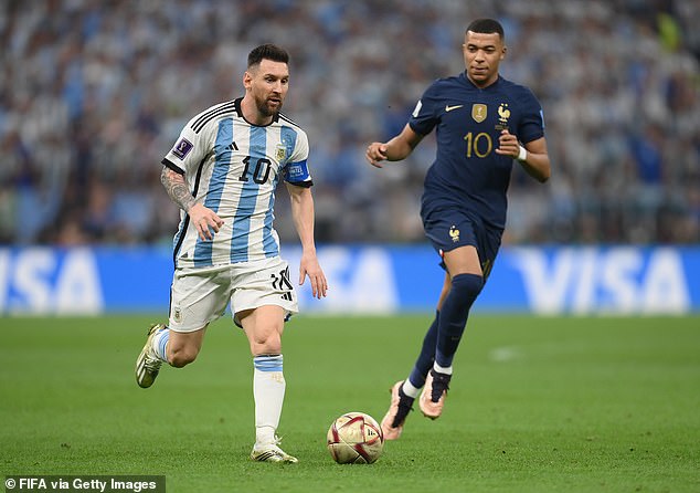 The pair fought in the 2022 World Cup final as Messi's Argentina emerged victorious