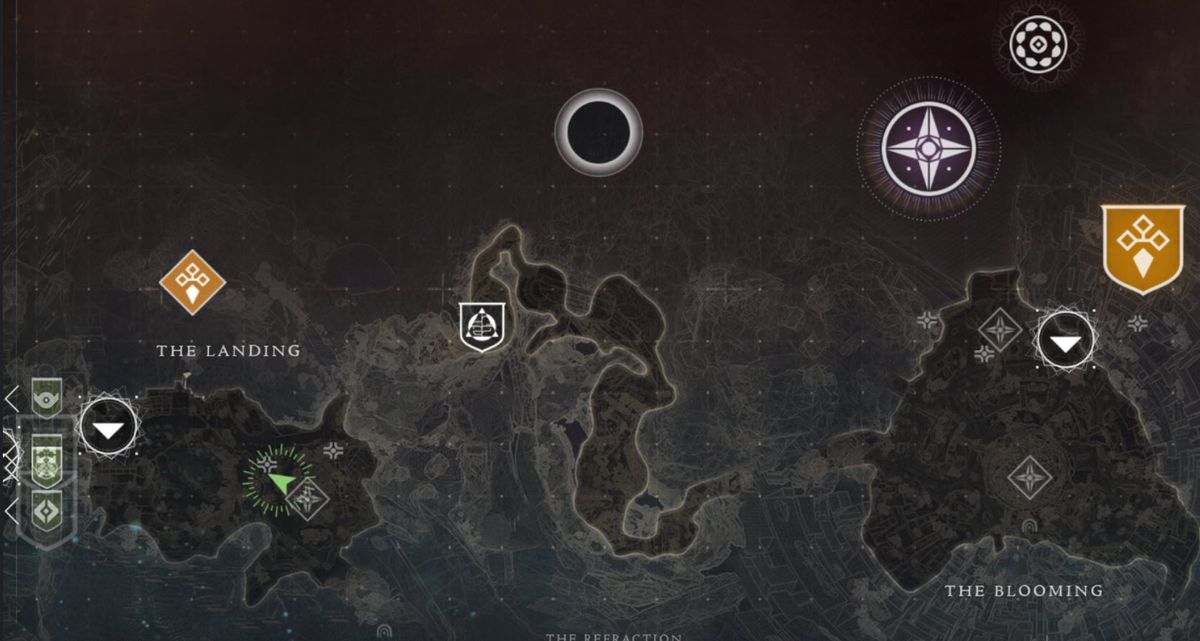 Image of the Destiny 2 map