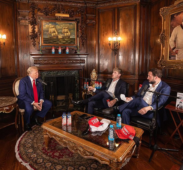 Paul and his co-host interviewed Trump at his home – and the episode drops on Thursday