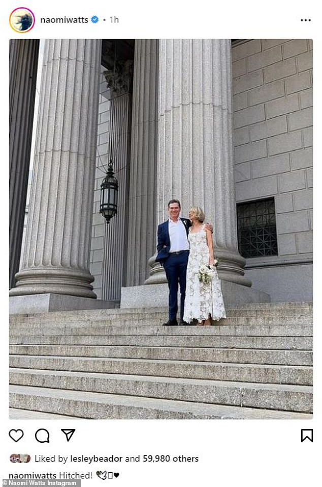 The couple announced on social media on June 10, 2023 that they had married in a simple courthouse ceremony in New York