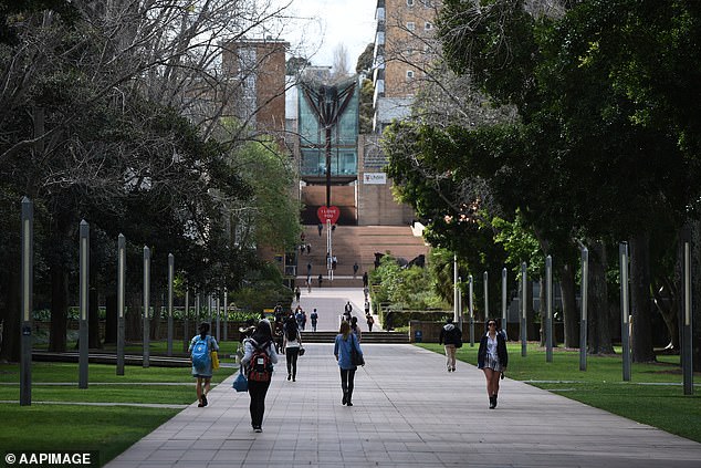 A new Labor plan will force universities to build more international student accommodation amid a huge influx of students (pictured, University of Sydney)