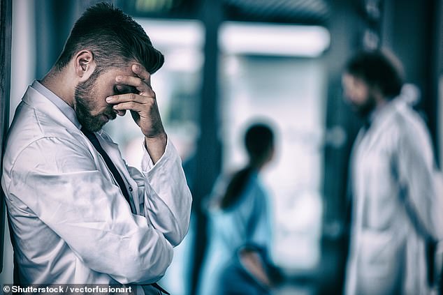 Stressed doctors suffered post-traumatic stress disorder (PTSD) after dealing with endless casualties during the Covid pandemic