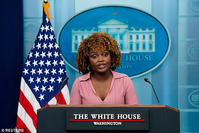 White House Press Secretary Karine Jean-Pierre was questioned Wednesday about Hunter's weapons conviction aboard Air Force One en route to Italy