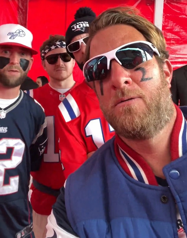 Dave Portnoy of Barstool Sports and three of his employees were also guests at the ceremony