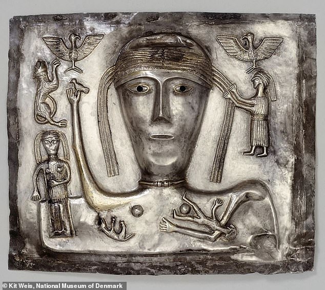 Holme II could have been the resting place for 'sacred kings' sacrificed to the pagan goddess of Venus (pictured), which was often associated with the cuckoo, as seen in this slab, built between the first centuries BC and ad.