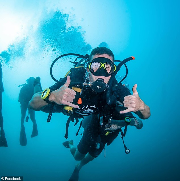 In May he traveled to Thailand and completed an advanced diving course