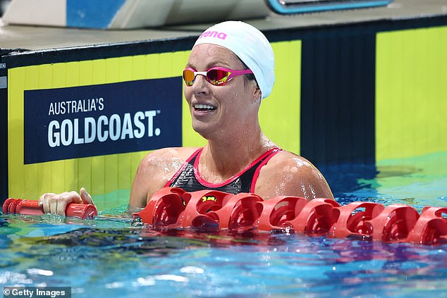 The 32-year-old will compete in the 200m backstroke final at the Olympic swimming trials in Australia