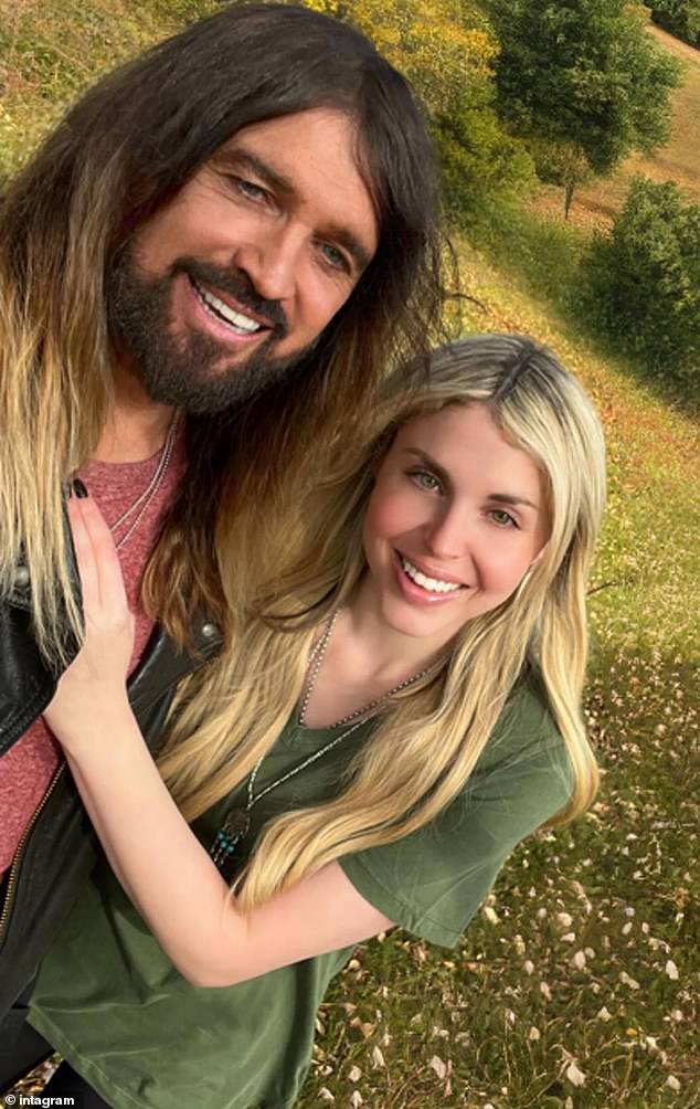 Firerose had made a similar Instagram post a year ago to celebrate her seventh year of sobriety.  On this occasion, her then fiancé Billy Ray had commented under the post: 'So proud of you!!!!'