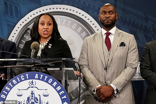 Former prosecutor Nathan Wade was questioned about his relationship with Fulton County District Attorney Fani Willis.  The pair are seen together in a photo from August 2023