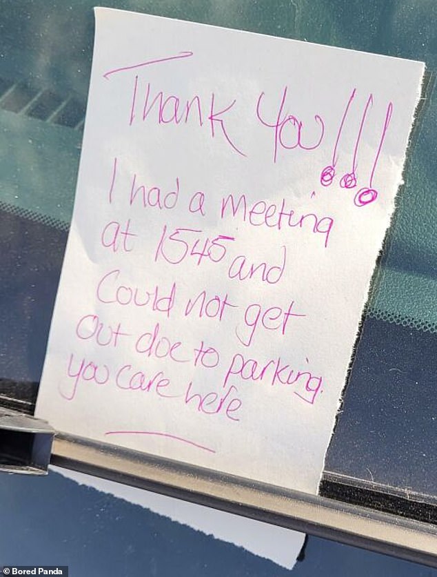 While this sign on someone's car window opens with 