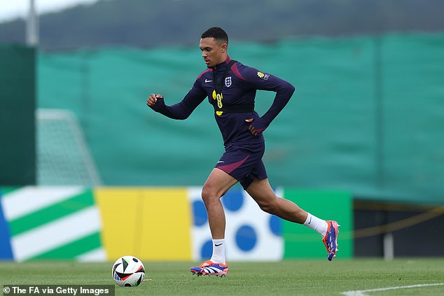 Alexander-Arnold could get a starting spot for the opening match of the Euro 2024 against Serbia