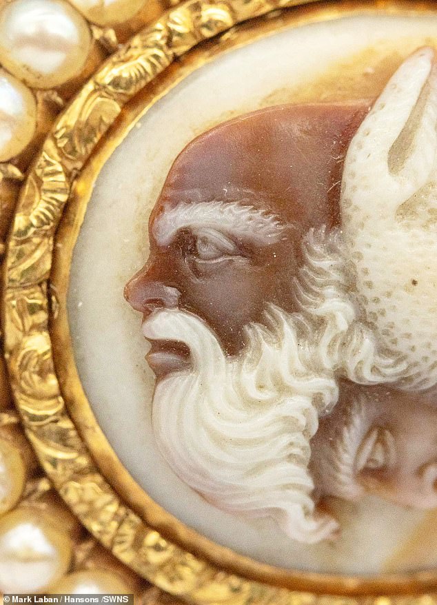 Carved into agate stone, the gryllus is a comical combination of animal and human forms seen in Greco-Roman glyptic art, especially in intaglio