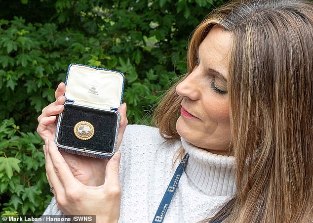 Helen Smith (pictured), head of jewelery at Hansons Auctioneers, said: 'What a find.  The brooch is a miniature work of art, extraordinary and beautiful.  It's so rare, I've never dealt with an example like this.