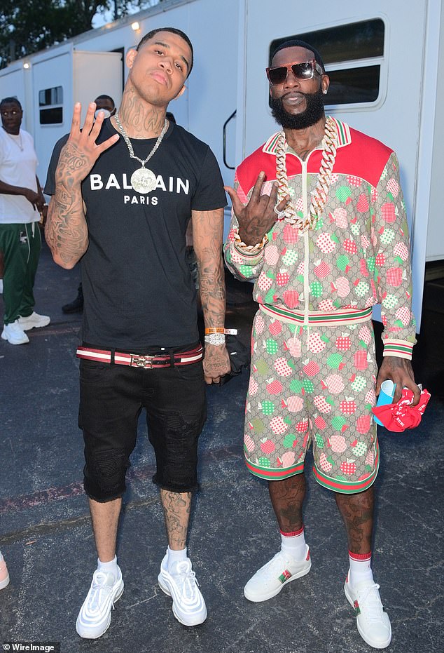 A month later, Hotboy Wes (seen with Gucci in 2021) was arrested on numerous charges, including aggravated assault with a deadly weapon, robbery and child endangerment.  He was ultimately sentenced to 15 years in prison after pleading guilty