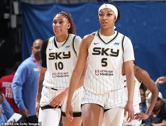 O'Neal believes the likes of Kamilla Cardoso (left) and Angel Reese (right) should be given the same level of coverage in the WNBA