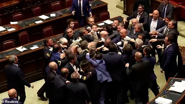 The Five Star Movement called the brawl a 