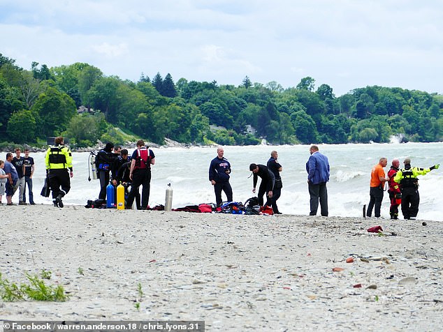 Part of the massive search involving four agencies and local volunteers