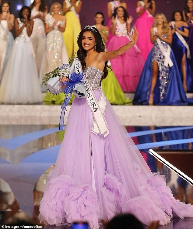 The sudden resignation of Miss Teen USA UmaSofia Srivastava (pictured) has led to calls from former contestants to release former Utah representative Noelia Voigt from her NDA with the organization.