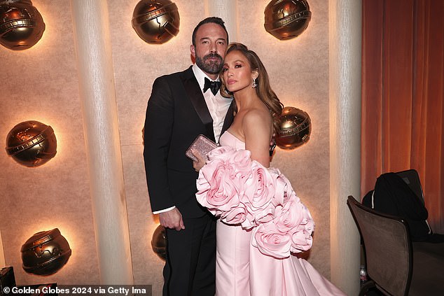 Affleck was spotted at Violet and Samuel's graduation ceremony with his wife Jennifer Lopez, amid speculation that he and JLo are on the rocks;  January in the photo