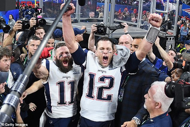 Edelman was part of three of the six championship teams with Brady in New England