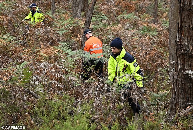 Police have been forced to scour rugged terrain in search of Ms Murphy's body