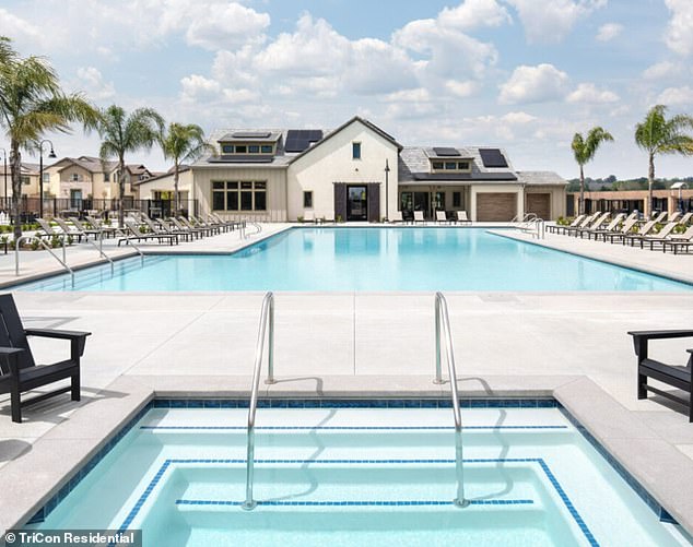 Now his family enjoys amenities such as a pool, spa and clubhouse in a gated community