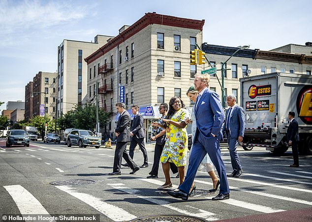 King Willem-Alexander and Queen Maxima admired the sights of the East Flatbush neighborhood in Brooklyn