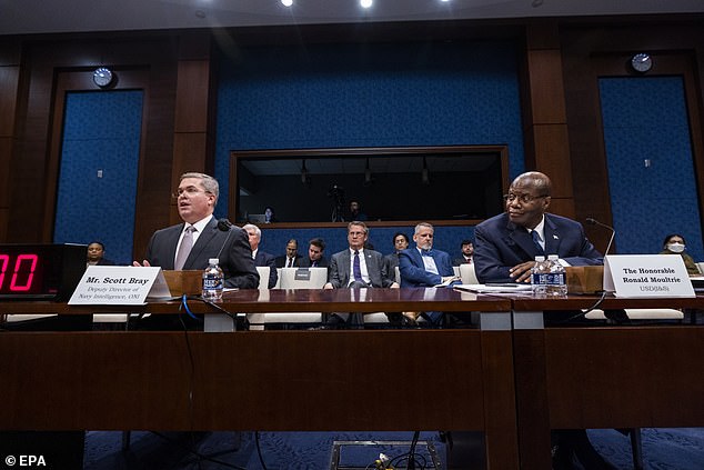During the first public hearings on UFOs in more than half a century, in May 2022, Congress criticized Pentagon officials (pictured) over UFOs and U.S. nuclear weapons safety.