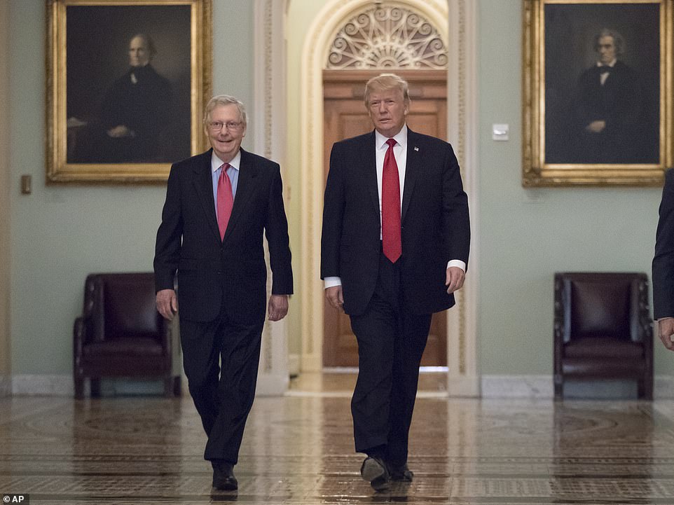 “So yeah, there were and there weren't any little barbs, which would be easy to do,” he continued.  On Tuesday, McConnell signaled that he and Trump had put aside their differences, but left reporters unsure whether the two would break their silence.