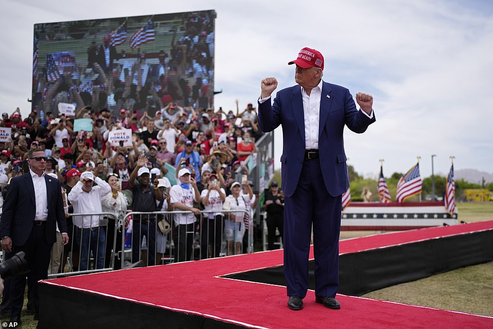 Although the Senate minority leader kept his cards close to his chest on whether he and Trump would mend their rocky relationship, the two came together as Trump rallied support from Republicans in the House and told them his priorities.  Hawley said Trump focused heavily on the border and the economy.