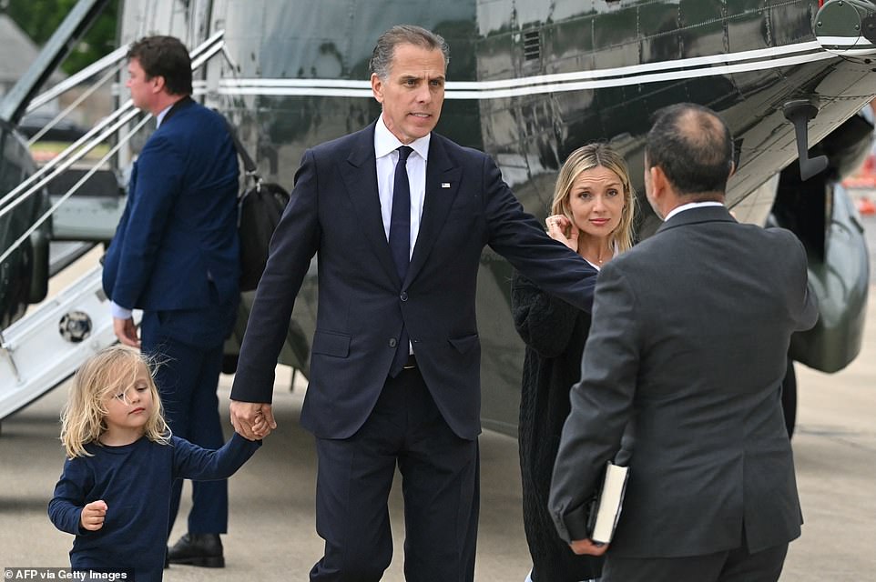 Hunter Biden also lives in Los Angeles.  It is unclear who is paying the Biden family members to travel with the president to the high-stakes meeting abroad, but on previous foreign trips aboard Air Force One, family members have paid their way.