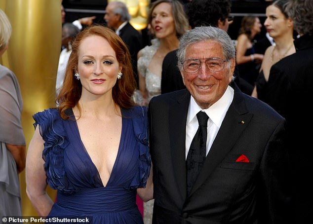 Antonia Bennett and dad Tony were pictured at the Oscars in LA in February 2012