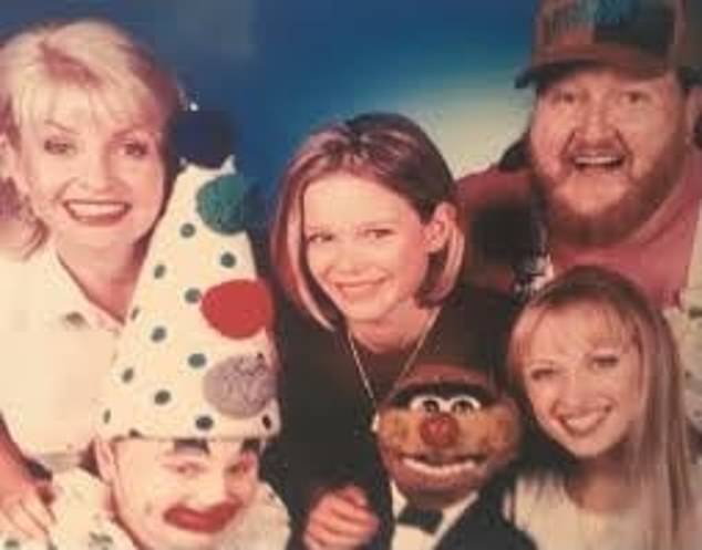 The veteran TV presenter appeared in the iconic Channel Seven variety series Agro's Cartoon Connection alongside the famous puppet character (pictured in 1993)