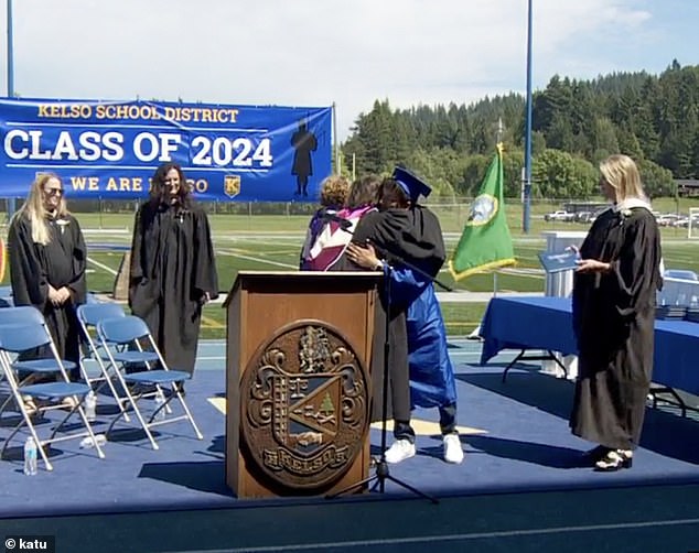 In his senior year of high school, the hard-working young man won a scholarship to Washington State University.  The homeless student even volunteered his limited free time to help with community service and was elected class president